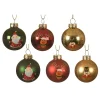 Decoris Kerstballen<Kerstbal glas 4 cm nuthcracker