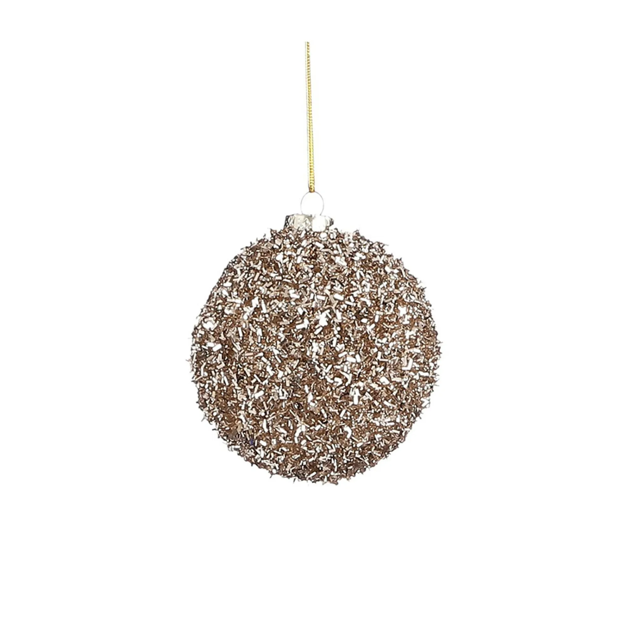 Mica Decorations Kerstballen<Kerstbal onbreekbaar champagne 8cm