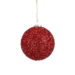 Mica Decorations Kerstballen<Kerstbal onbreekbaar rood 8cm