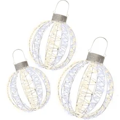 O'malley Kerstverlichting<Kerstbal set 3D 40-50-60cm 800LED