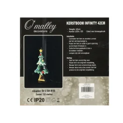 O'malley Kerstdecoratie<Kerstboom infinity 42 cm