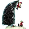 Kerstdorp<Kerstboom met kerstman