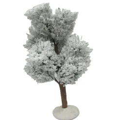 Kerstdorp<Kerstboom sneeuw 15cm