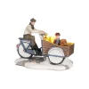 Luville Kerstdorp<Kerstdorp Bakfiets familie