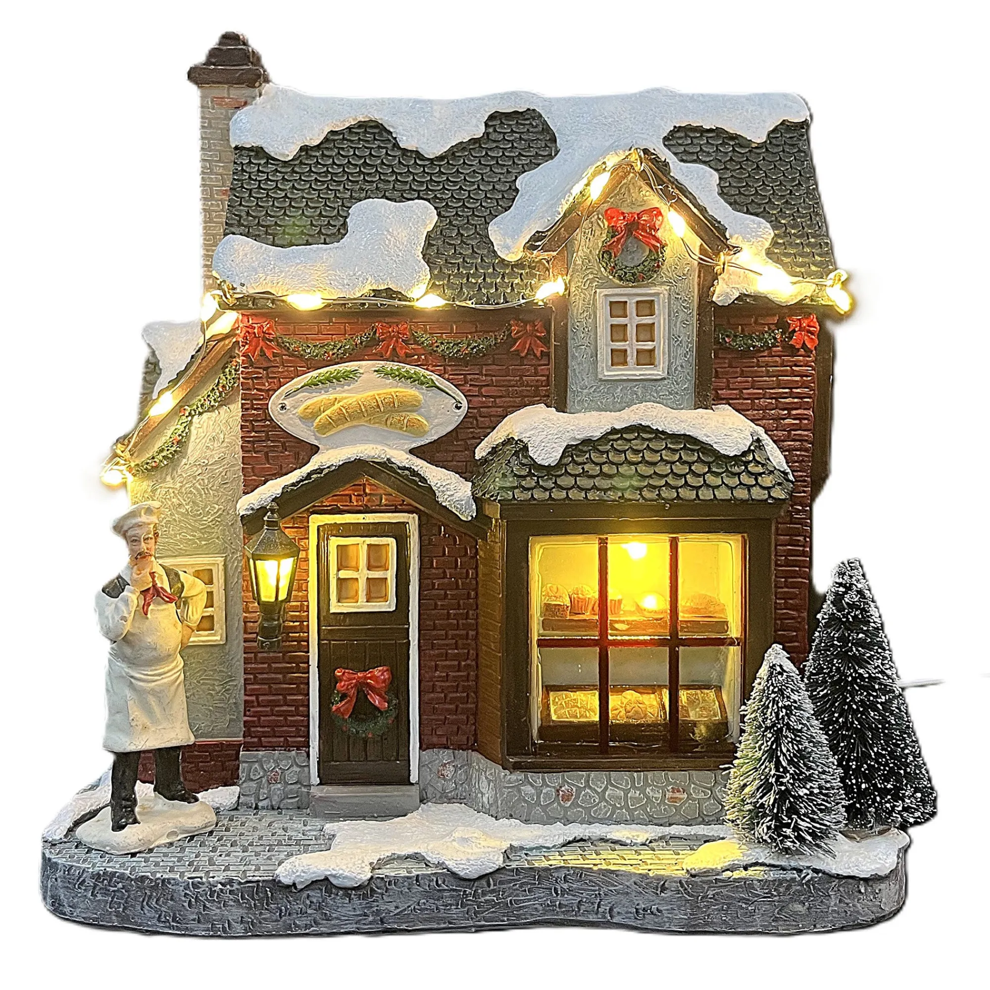 Kerstdorp<Kerstdorp bakkerij 17x11x18cm