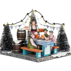 Luville Kerstdorp<Kerstdorp Biergarten 12x10x10cm