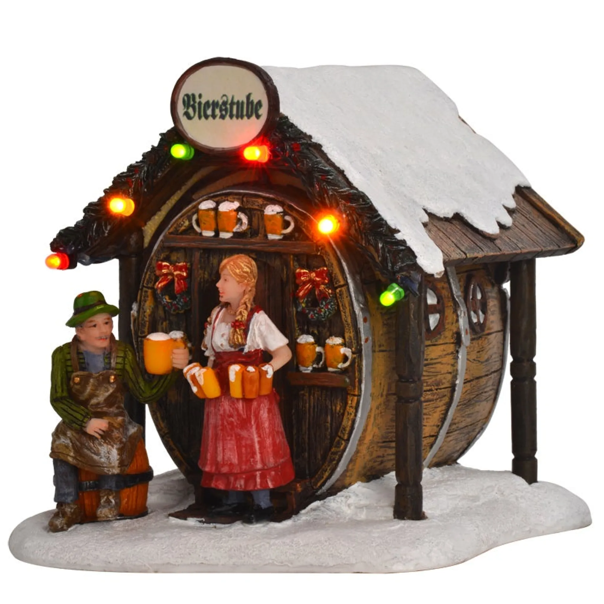 Luville Kerstdorp<Kerstdorp Bierstube 11x11x11cm