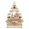 O'malley Kerstdorp|Kerstdecoratie<Kerstdorp boom met bos 24 x 33 cm