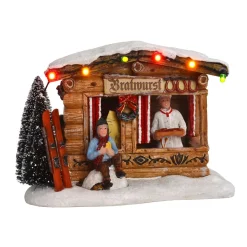 Luville Kerstdorp<Kerstdorp Braadworst 13x10x9cm
