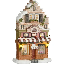 Luville Kerstdorp<Kerstdorp Chocoladewinkel 17x8x27cm