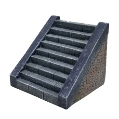 Kerstdorp<Kerstdorp deco trap 9x8x8cm