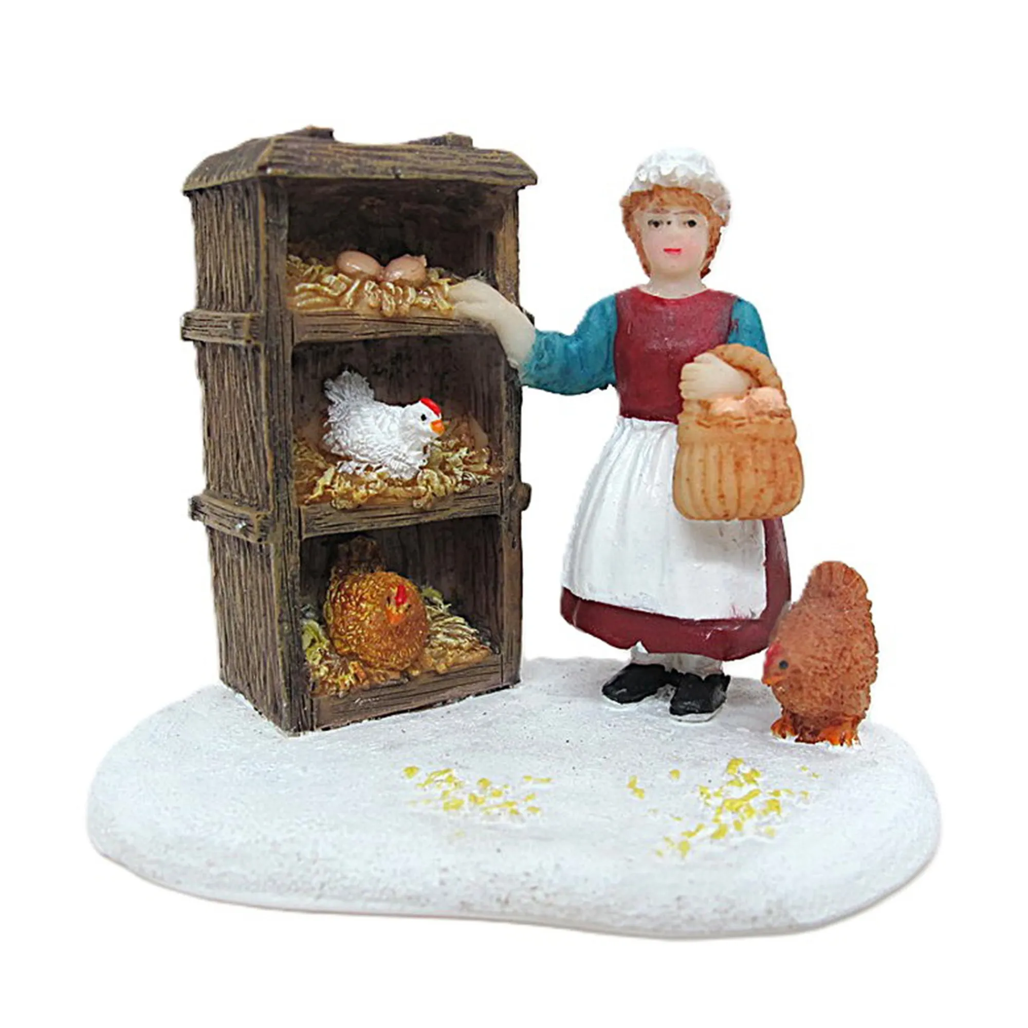Kerstdorp<Kerstdorp eitjes uithalen