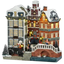 Luville Kerstdorp<Kerstdorp Facade Amsterdam 20x11x25cm