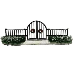 Kerstdorp<Kerstdorp hekwerk met poort 21cm