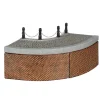 Luville Kerstdorp<Kerstdorp Kaai bocht 19 x 19 x 11 cm