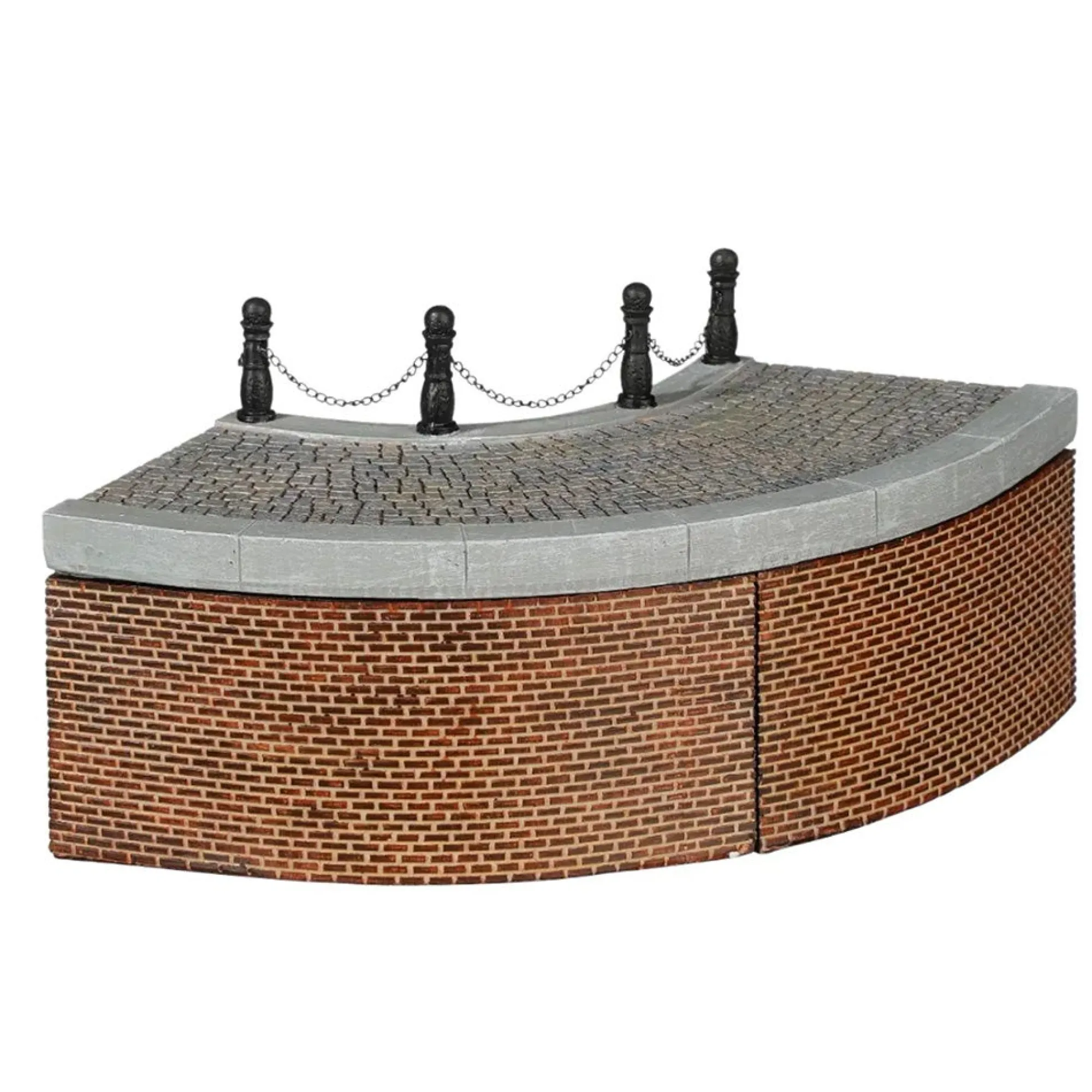 Luville Kerstdorp<Kerstdorp Kaai bocht 19 x 19 x 11 cm