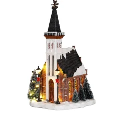 Luville Kerstdorp<Kerstdorp Kerk 15x16x31cm