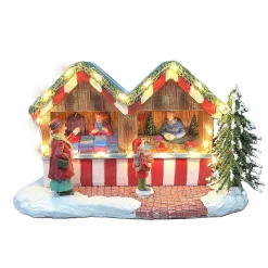 Kerstdorp<Kerstdorp kerstkraam B 19x8x11cm