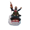 Kerstdorp<Kerstdorp kinderen op slee