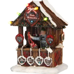 Luville Kerstdorp<Kerstdorp Marktkraam 8x7x11cm
