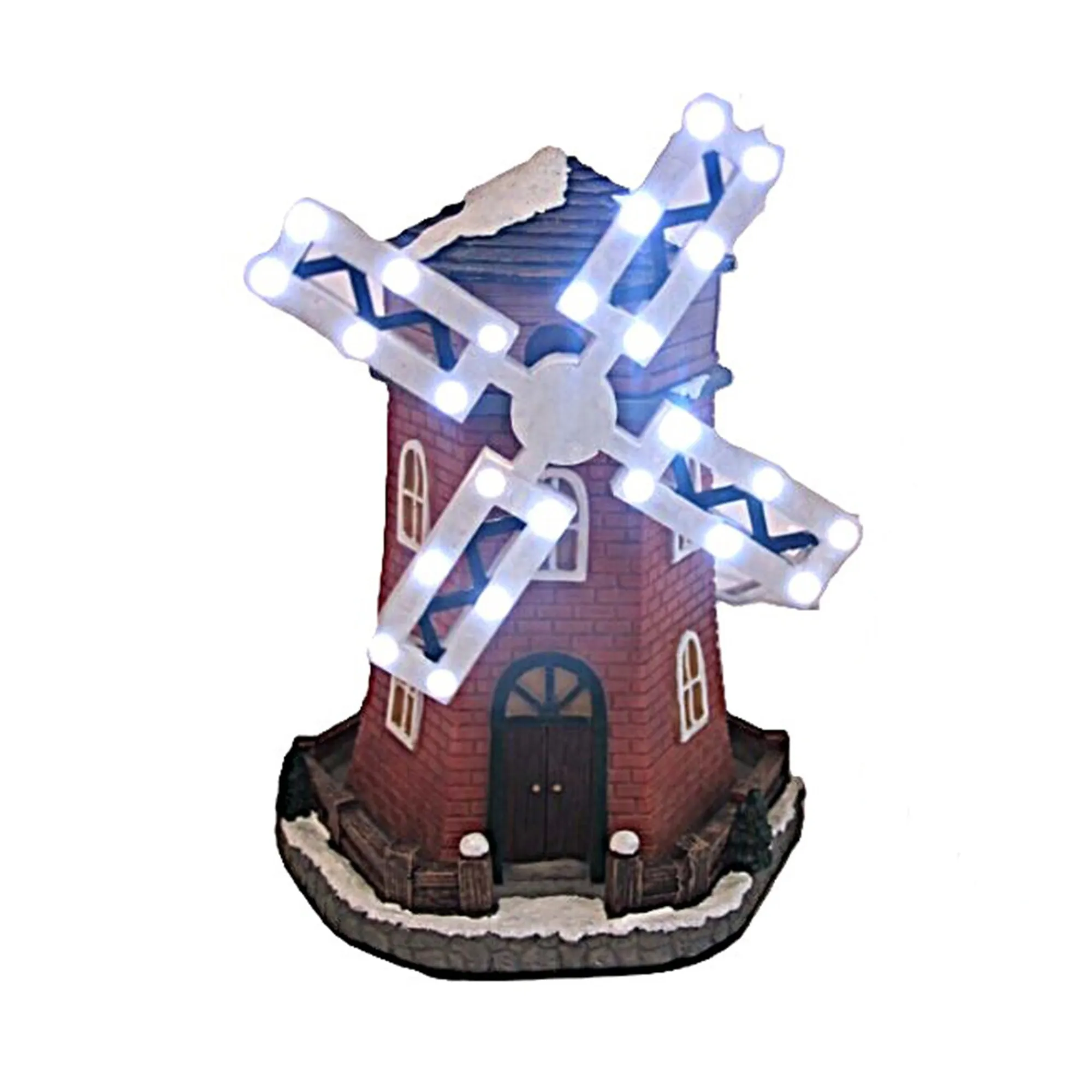 Kerstdorp<Kerstdorp molen met LED