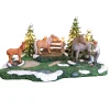 Kerstdorp<Kerstdorp paarden 25x15x13cm