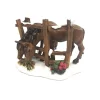 Kerstdorp<Kerstdorp paard 9x8cm