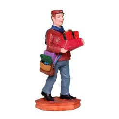 Kerstdorp<Kerstdorp pakjesbezorger