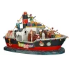 Luville Kerstdorp<Kerstdorp Pakjesboot 32 x 17 x 19 cm