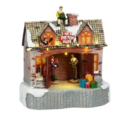 Luville Kerstdorp<Kerstdorp Pietenhuis 20x12x22cm