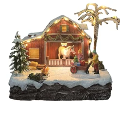 Kerstdorp<Kerstdorp pony ranch 20 x 15 x 20 cm