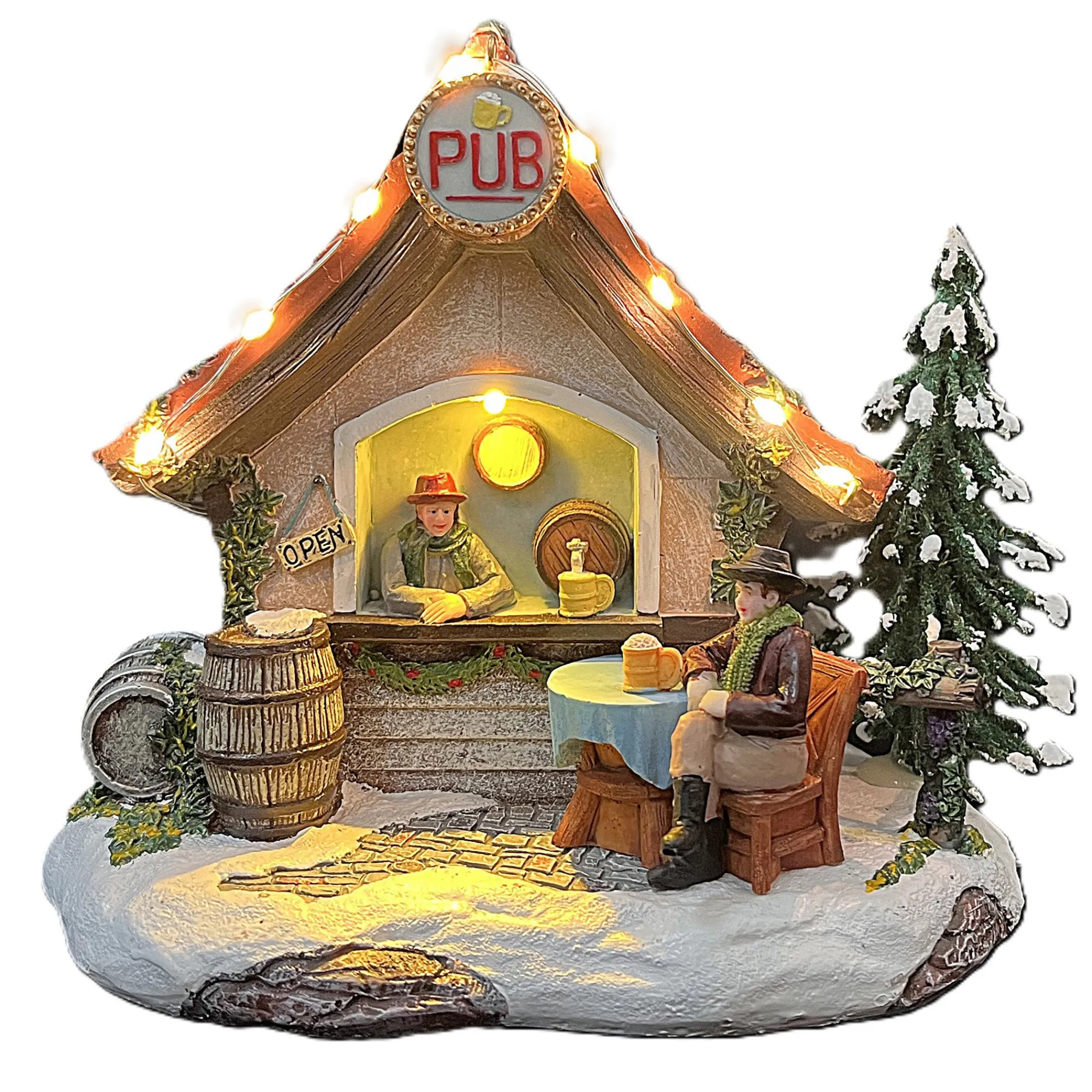 Kerstdorp<Kerstdorp pub 16x12x14cm