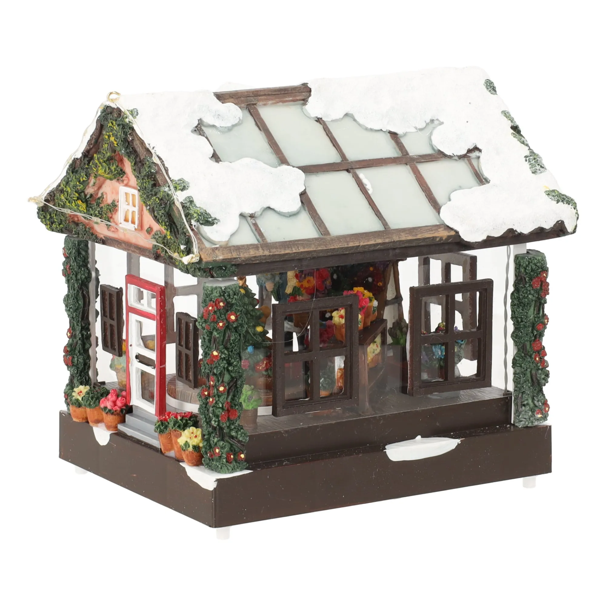 O'malley Kerstdorp<Kerstdorp serre tulpen 19x15x18cm