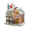 Luville Kerstdorp<Kerstdorp Sint op dak 17x13x19cm