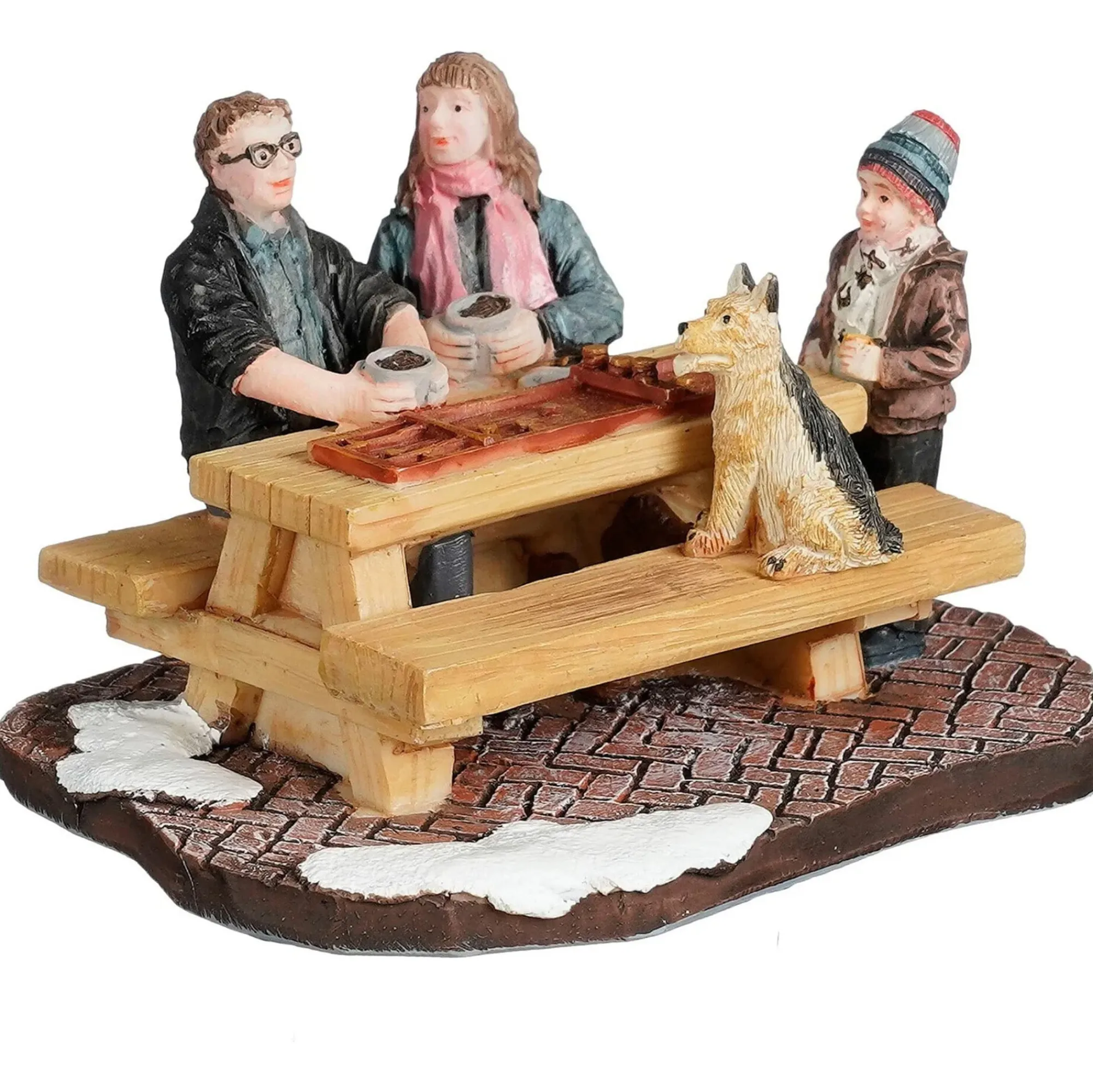 Luville Kerstdorp<Kerstdorp Sjoelen 9x6x5cm