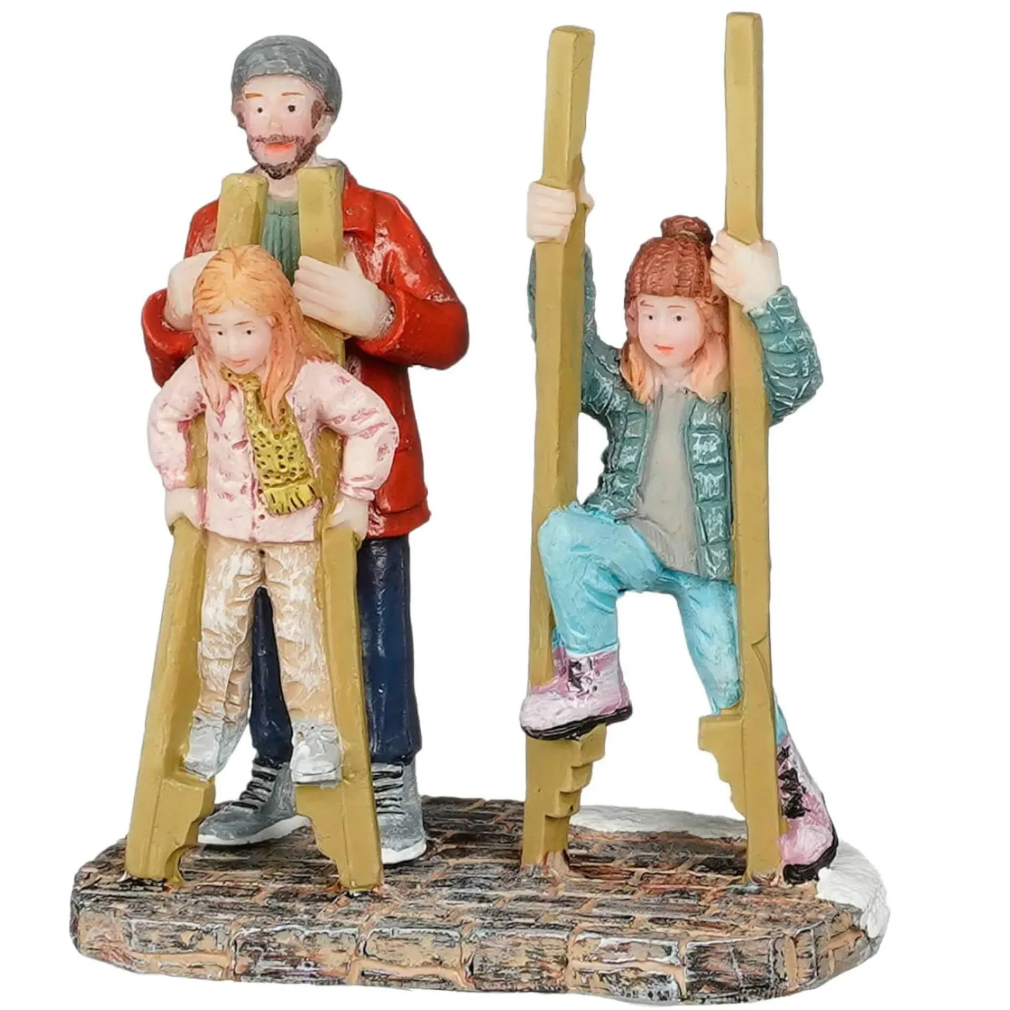 Luville Kerstdorp<Kerstdorp Steltenlopen 6 x 3 x 7 cm