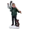 Kerstdorp<Kerstdorp visser met hond