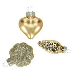 O'malley Kerstdecoratie|Kerstballen<Kersthanger mix 12st. goud