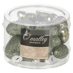 O'malley Kerstdecoratie|Kerstballen<Kersthanger mix 12st. rosemary green