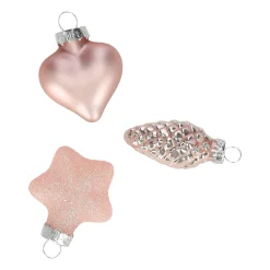 O'malley Kerstdecoratie|Kerstballen<Kersthanger mix 12st. roze