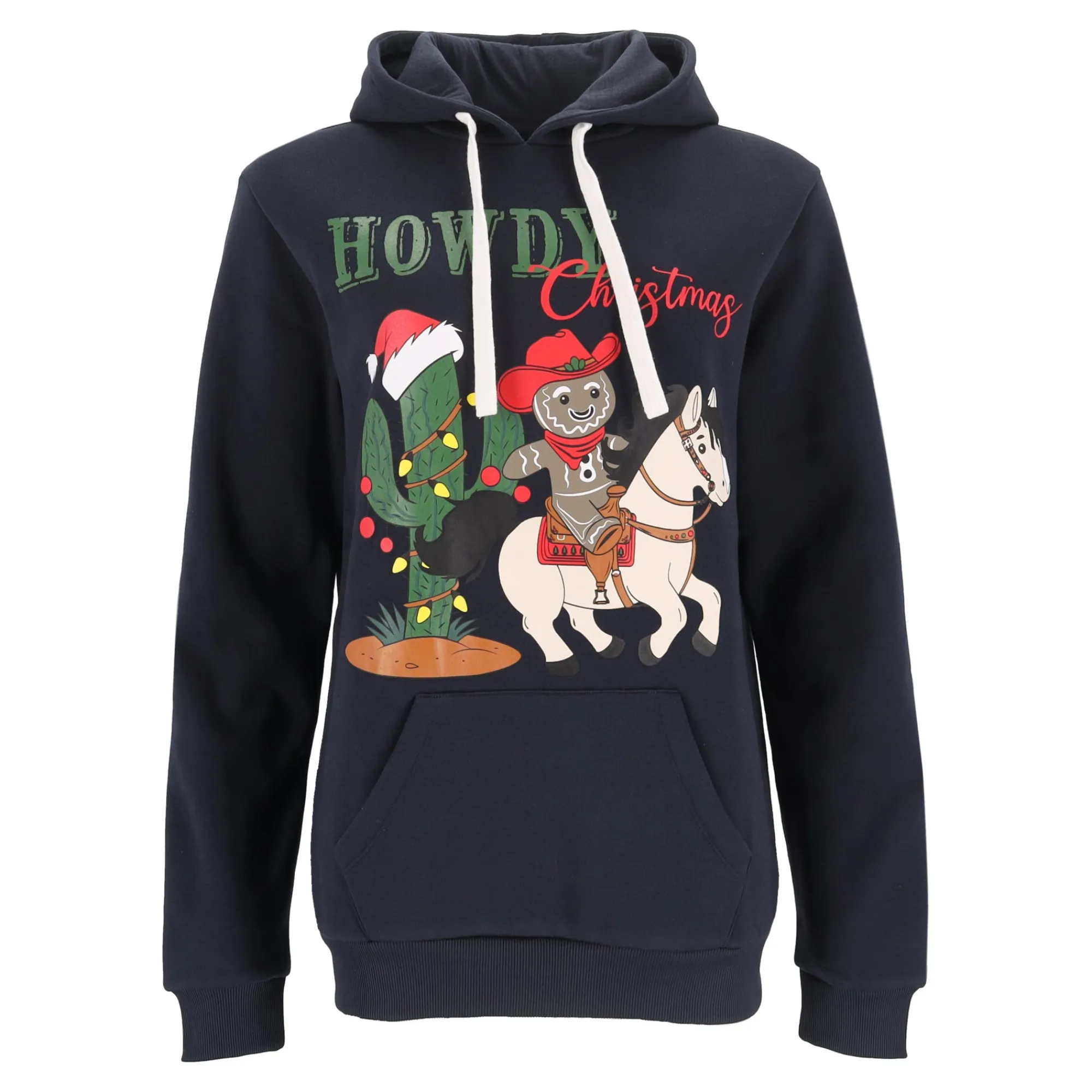 Kerstkleding<Kerst hoodie Howdy XS