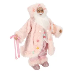 O'malley Kerstdecoratie<Kerstman 60 cm candy pink