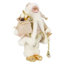 O'malley Kerstdecoratie<Kerstman 30cm luxe goud