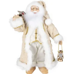 O'malley Kerstdecoratie<Kerstman 30cm sweet beige