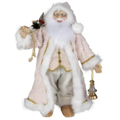 O'malley Kerstdecoratie<Kerstman 30cm sweet pink