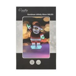 O'malley Kerstdecoratie|Kerstverlichting<Kerstman infinity 59 cm 334 LED