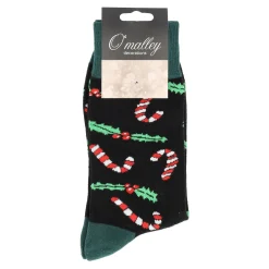 O'malley Kerstkleding<Kerstsok candycane groen 39-43