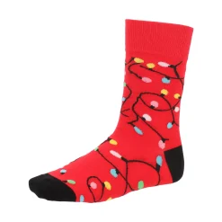 O'malley Kerstkleding<Kerstsok lampjes rood 39-43