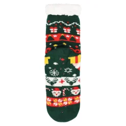 Kerstkleding<Kerstsok led groen