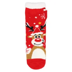 Kerstkleding<Kerstsok led rood